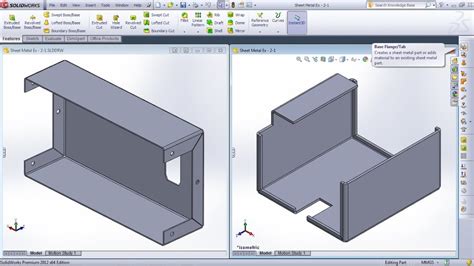 convert box to sheet metal solidworks|SolidWorks sheet metal pdf.